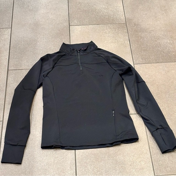 Black and Purple Quarter-Zip Tops - Picture 7 of 12